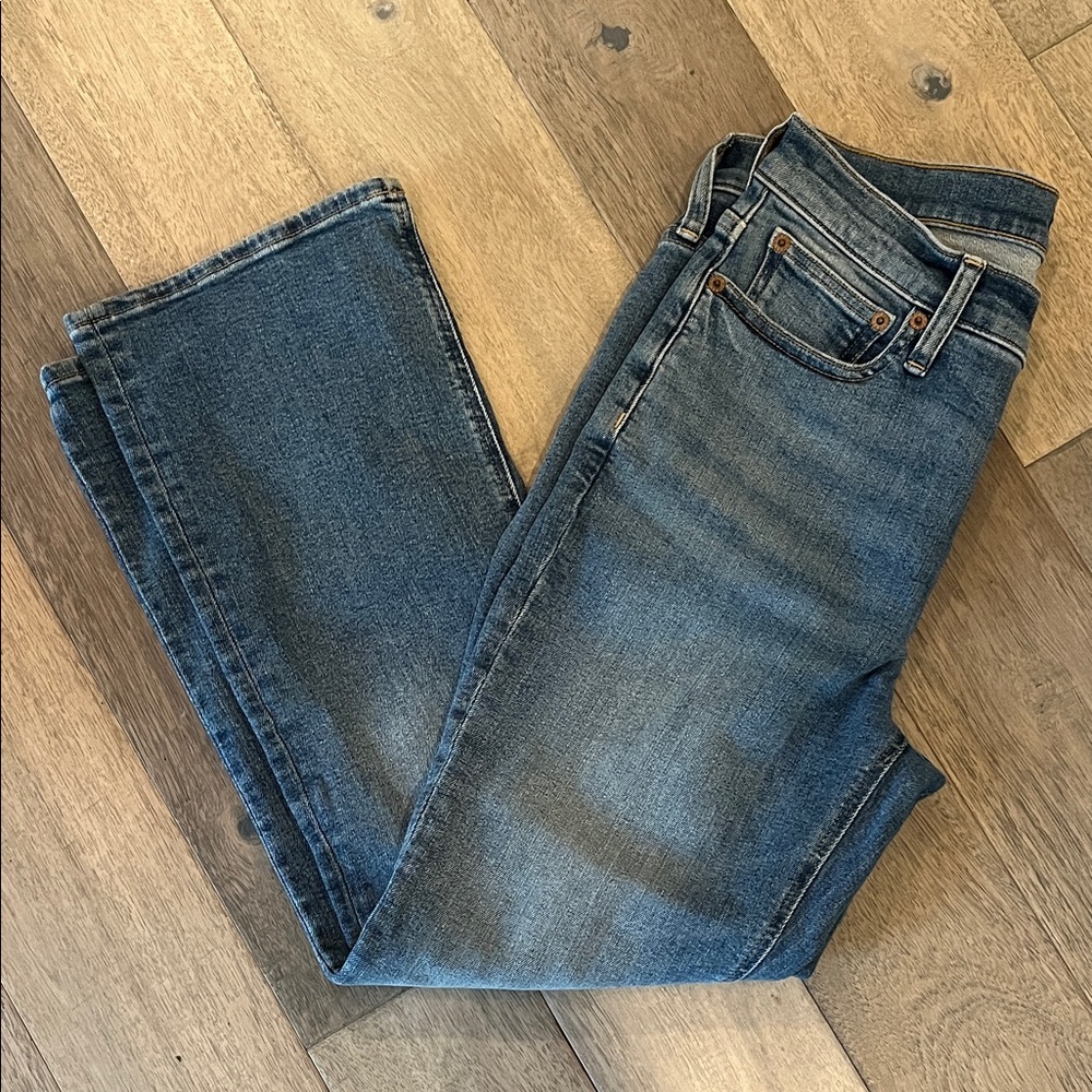 J. Crew Factory Women's Straight Leg Jeans in Denim Blue